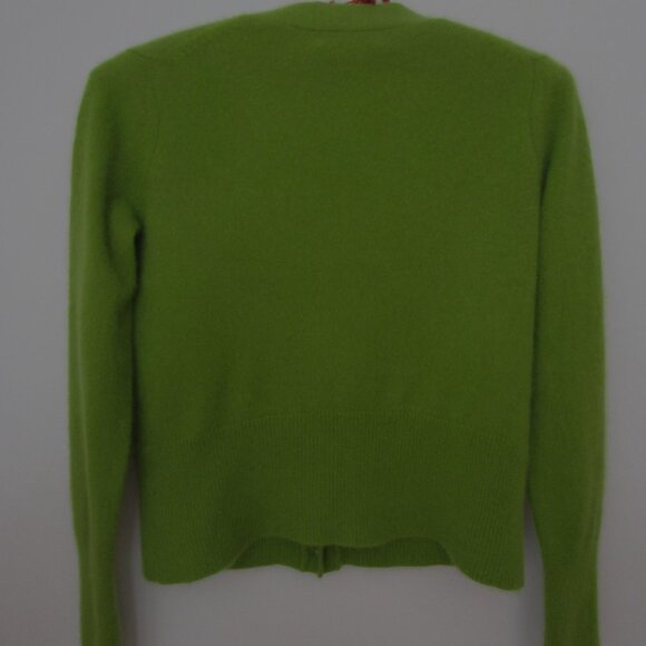 Italian CASHMERE Cropped Cardigan Cardy Sweater - Picture 5 of 11